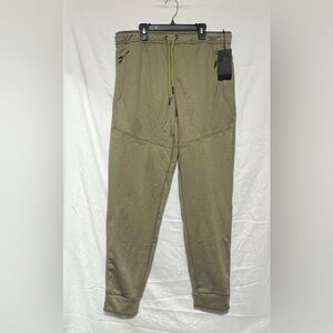 NWT Motion Olive Green Men's Performance Tech Fleece Jogger Pants